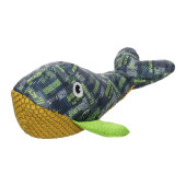 Кучешка играчка Flamingo Toy Siwi Whale текстилен кит за водни игри и гушкане