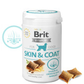 Хранителна добвака за кучета Brit Vitamins Skin&Coat за красива козина и здрава кожа, под формата на лакомство
