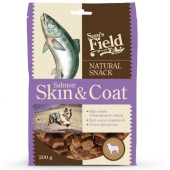 Натурално лакомство за кучета Sam's Field DOG Natural Snack Salmon Skin & Coat със сьомга за здрава козина и кожа