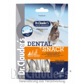 Дентални лакомства Dr. Clauder's Dental Snack Chicken- Small Breed от пресована кожа и пилешко месо, подходящи за кучета от малки породи