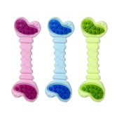 Силиконова дентална играчка за подрастващи кученца Flamingo Puppy Dental Care Ruffus кокалче в различни цветове- S размер