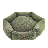 Луксозно кучешко легло CAZO Soft Bed Mirson в цвят маслина