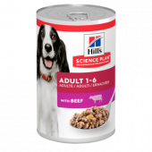 Консервирана храна за куче Hills Science Plan Dog Adult с телешко 370гр.
