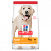 Hill’s Science Plan Canine Adult Light Lаrge Breed с пилешко  - Пълноценна суха храна за кучета от едри породи над 25кг, с понижени енергийни нужди, на възраст от 1 до 5 години . 14кг + подарък комплект за път