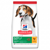 Hill’s Science Plan Canine Puppy Medium с пилешко - За подрастващи кучета от средните породи до 25 кг., от отбиването до 1 г.  14кг + подарък комплект за път