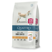 Пълноценна суха храна за активни кучета от всички породи Quatro Adult All breed Sport с Пилешко, БЕЗ зърнени култури