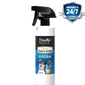 Спрей против петна и миризми от урина PowAir Urine Stain & Odour Spray Refill с натурални масла, безвреден за деца и домашни любимци 464 мл.