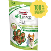 100% Натурални лакомства за куче Record Weli Snack - суши ролца с океанска риба и пилешко месо 75 гр.