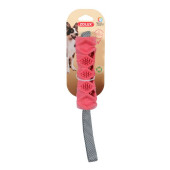 Кучешка играчка Zolux TPR Bone outdoor кокал от термопластична гума с място за лакомства в розов цвят