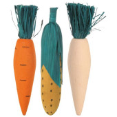 Комплект играчки за гризачи Trixie Set of nibbling wood от естествени материали