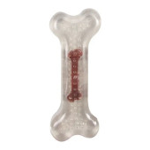 Дентална кучешка играчка Flamingo TPR bone Beef кокал от термопластичен каучук с вкус на телешко S размер