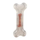 Дентална кучешка играчка Flamingo TPR bone кокал от термопластичен каучук с шоколадов вкус