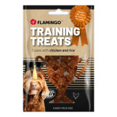 Тренировъчни лакомства за кучета Flamingo Training snack Chicken and Rice chunks хапки с Пилешко месо и ориз
