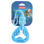 Кучешка играчка Zolux гумен триъгълник на въже