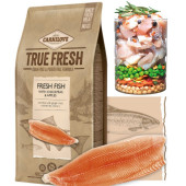 Ултра премиум суха храна Carnilove TRUE FRESH Fish for Adult със 60% истинска, прясна риба, нахут и ябълка, БЕЗ ЗЪРНЕНИ КУЛТУРИ, подходяща за всички породи