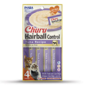 Лакомство за котки против космени топки Churu Hairball Control Tuna Recipe с риба тон. №1 в света мокро лакомство за котки