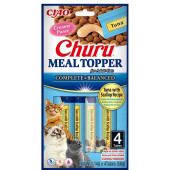 Кремообразен топер за суха храна за котки Inaba Cat Meal Topper Tuna with Scallop Recipe с Риба тон и миди