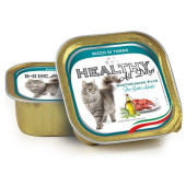 Пастет за котки HEALTHY MEAT All days CAT Tuna с прясна риба тон, говеждо месо и ориз