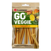 Вегетариански дентални лакомства  Flamingo Veggie stick Pineapple дъвчащи пръчици с вкус на ананас 12см