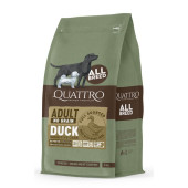 Пълноценна суха храна за кучета от всички породи Quatro Adult All breed Superpremium с Патешко, БЕЗ зърнени култури
