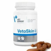Добавка за козина и кожа за кучета и котки Vetexpert - VetoSkin за борба с всички видове дерматологични проблеми