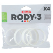 Свързващи рингове Zolux RODY3 Connector ring 4 броя в бял цвят
