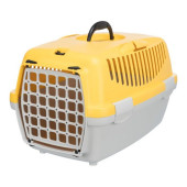 Транспортна клетка Trixie Capri 1 Transport box подходяща за котки и малки породи кучета в до 6 кг жълт цвят