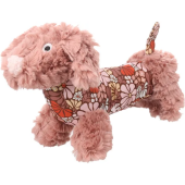 Кучешка играчка Flamingo TOY ROZETTE DOG OLD PINK ретро плюшено куче