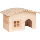   Дървена къща за гризачи Flamingo HOUSE SOBY WOOD S 19,5x12x12CM