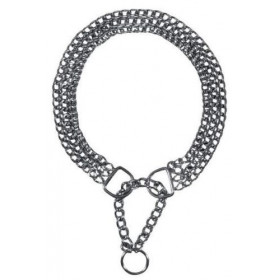 Trixie Semi - Choke Chain Chromed Triple Row - Троен метален нашийник за кучета 45 / 0.25 см