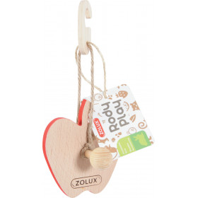 Дървена играчка ябълка Zolux  8 см х 8,8 см - за гризачи и зайци