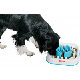 Купа за лакоми кучета, за бавно хранене Zolux  - предотватява задавяне, повреда на хранопровода, претоварване на храносмилателната система 28 х 28 х 6,5см 