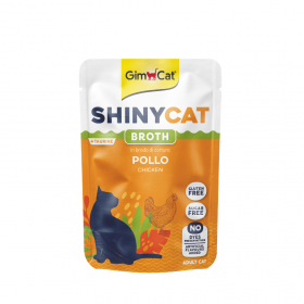 Пауч за котки GIMCAT SHINYCAT POUCH CHICKEN парченца пилешко месо в бульон