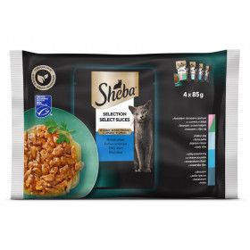 Селекция от паучове Sheba рибно меню в сос