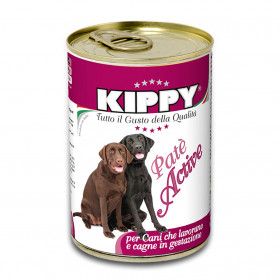 Консервирана храна за кучета с високи нива на активност KIPPY ACTIVE - комбинация от висококачествени меса 1250гр