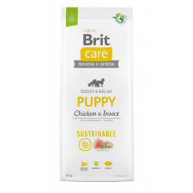 Brit Care Dog Sustainable Puppy Chicken&Insect - Супер премиум суха храна за подрастващи кученца от всички породи. С високоусвоим протеин от насекоми и пилешко месо
