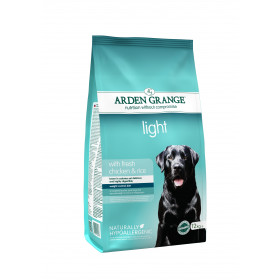 Суха храна за пораснали кучета с наднормено тегло или кастрирани Arden Grange Adult Light  1- 10 години
