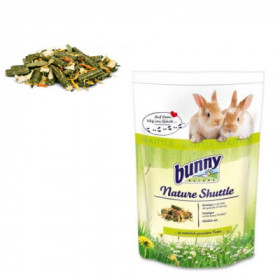 Bunny - NatureShuttle 600 гр. - храна за преход към хранене с Bunny Basic + 1 бр.Подарък Опаковка Bunny Basic -здравословна храна за зайчета след 6 ти месец 750 гр.