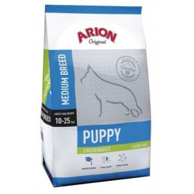 Arion medium puppy chicken&rice - суха храна за кученца под 1г. от средните породи