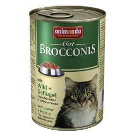 Консервирана храна за котка BROCCONIS CAR 400гр. птиче и телешко месо