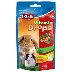 Trixie Vitamin Drops with Vegetables - Вкусно лакомство за малки животни с витамини и зеленчуци 75 гр