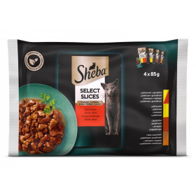 Селекция от паучове Sheba месно меню в сос