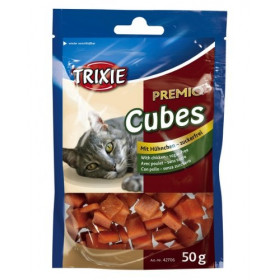 Trixie Premio Chicken Cubes - Лакомство за котки с пилешко месо 50 гр
