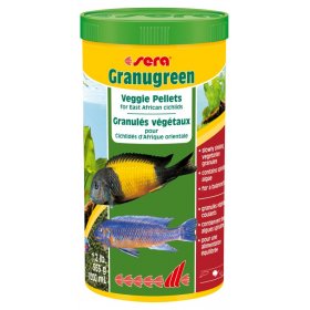 Храна за растителноядни Цихлиди SERA GRANUGREEN 1000мл.