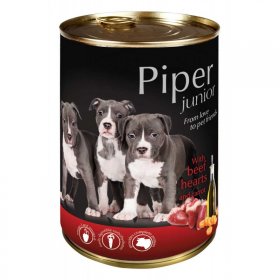 Храна за малки кучета Piper Junior консерва 400гр. Телешко и Ябълки