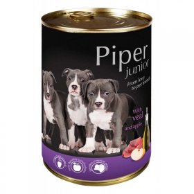 Храна за малки кучета Piper Junior консерва 400гр. Воденички и Кафяв ориз