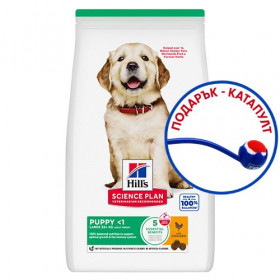 Hill’s Science Plan Canine Puppy Large Breed с пилешко - За подрастващи кучета от едри и гиганстки породи, над 25кг  14,5кг и 16кг + подарък катапулт