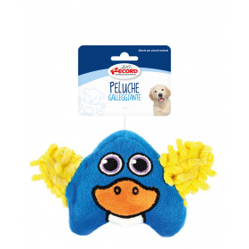 Плаваща, плюшена играчка за кучета със звук пате 15 см. Record Funny Face 