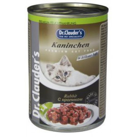 Храна в консерва за котки Dr.Clauder s Premium - със заешко месо 415 гр