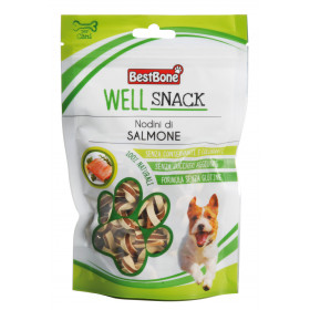100% Натурални лакомства за куче Record Weli Snack - нодини със сьомга 75 гр.